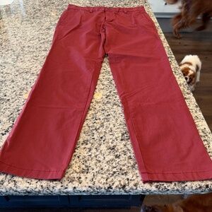 Vineyard Vines Performance On-The-Go Pants Red - 32x30
